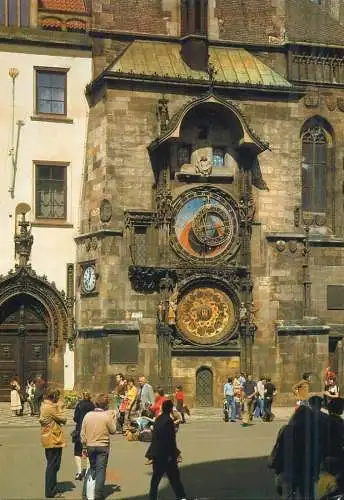 Czech Republic Praha city hall clock