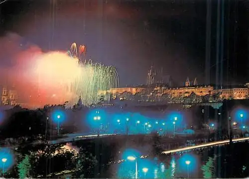 Czechia Prag Prague Praha palace fireworks