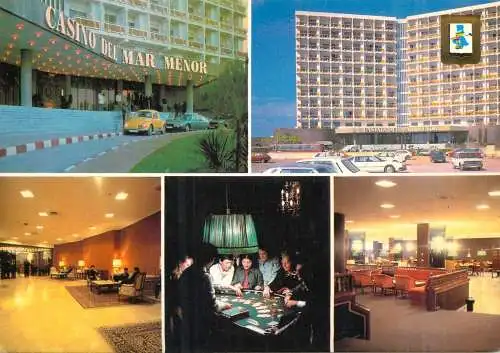 Postcard hotels restaurants La Manga Murcia casino del Mar