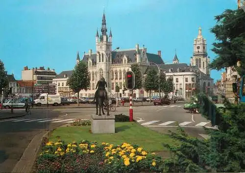 Belgium Sint-Niklaas cardinal Marcierplein en Stadhuis