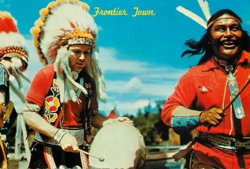 USA Adirondack NY Indian Show Frontier Town Native Americans types and scenes