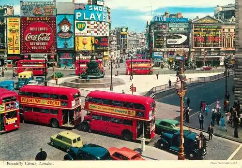 England London Piccadilly Circus double decker bus
