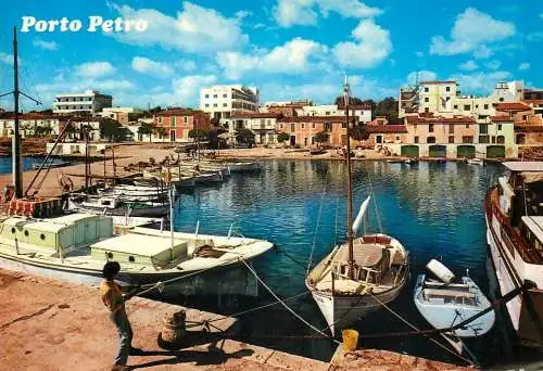 Spain Mallorca Porto Petro vista parcial del puerto