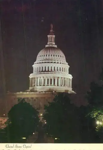 USA Washington DC Capitol nocturnal view