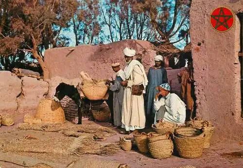 Morocco ethnic types and scenes street market