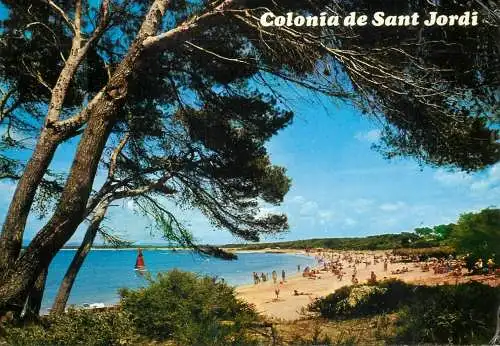 Spain Mallorca Colonia de Sant Jordi vista de la playa