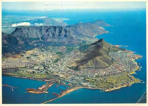 South Africa Cape Peninsula Cape Town aerial view