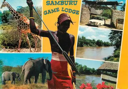 Africa Samburu Game Lodge Kenya ethnic hunter multi views