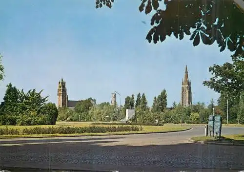 Belgium Brugge crossroad