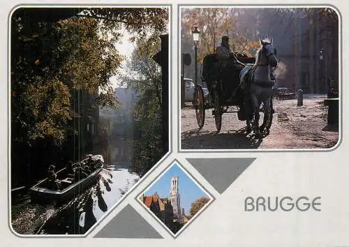 Belgium Brugge chanel boat