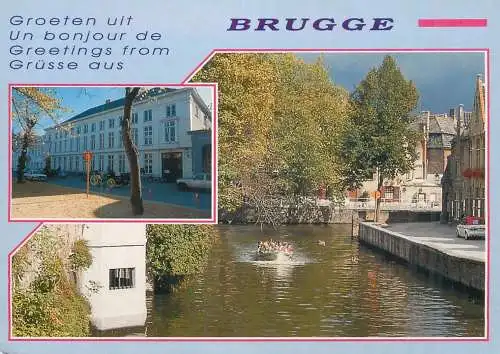 Belgium Brugge chanel boat