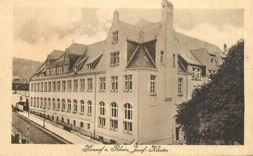 Postcard Germany Hannef a Rhein Josef Kloster