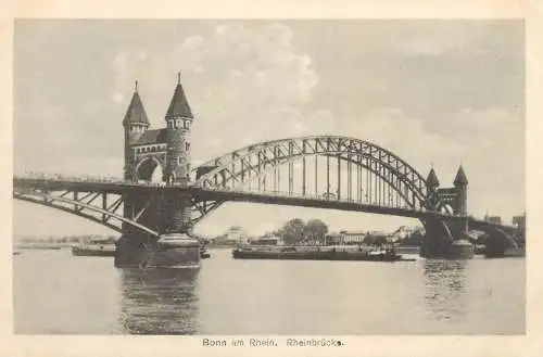 Postcard Germany Bonn am Rhein Rheinbrucke