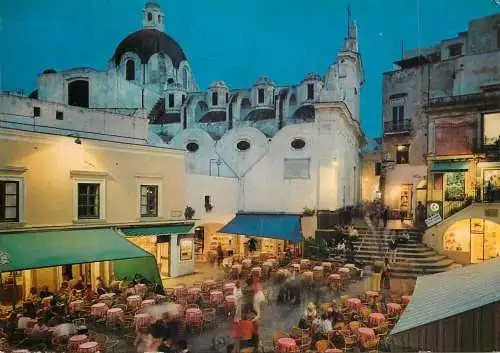 Italy Capri La Piazzetta notturno