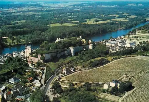 France Chinon (Indre et Loire) Chateau dominant la Vienne