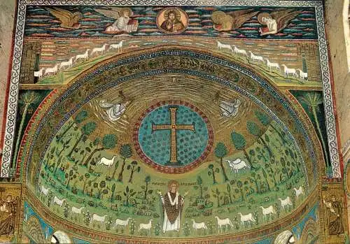 Italy Ravenna S Apollinare in Classe Apse Mosaic VI century