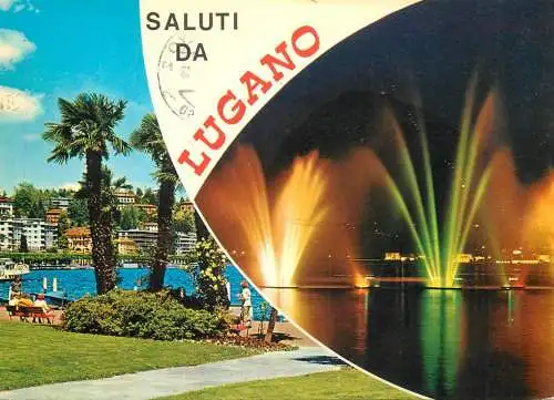 Switzerland Saluti da Lugano multi view