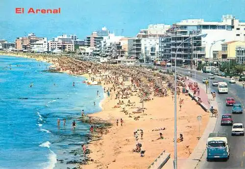 Spain Mallorca El Arenal beach view