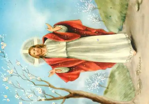 Buona Pasqua Easter Greetings Jesus illustration