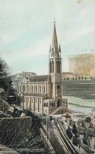Postcard France Lourdes basilique