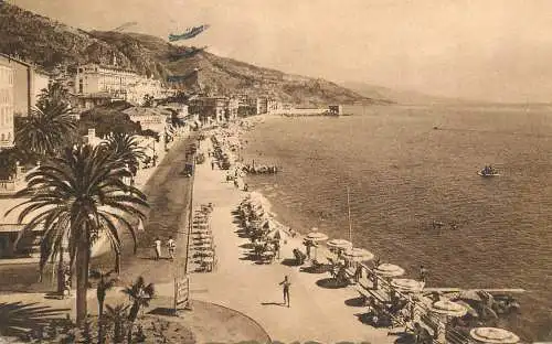 Postcard France Menton bord de Mer