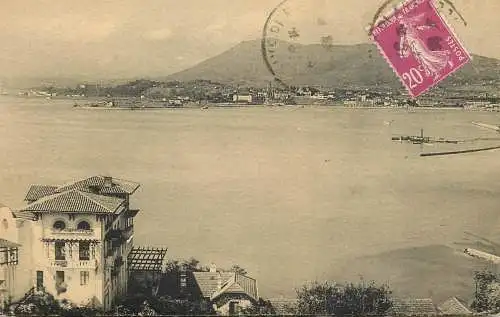Postcard France Hendaye beach