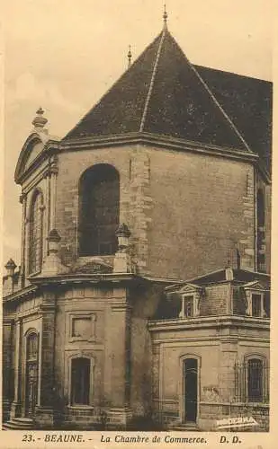 Postcard France Beaune la chambre de commerce