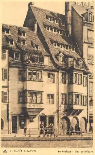 Postcard France Alsace la maison