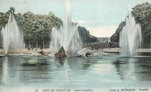 Postcard France Versailles castle