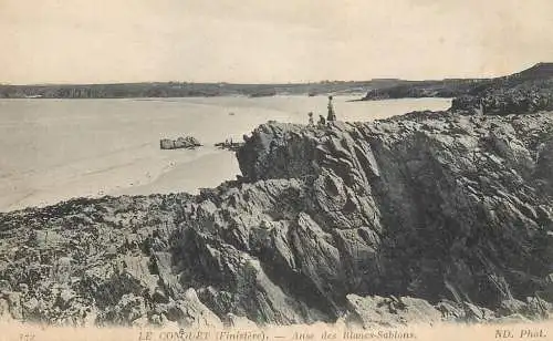 Postcard France Le Conquet Anse des Blancs Sablons