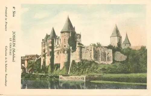 Postcard France Josselin castle