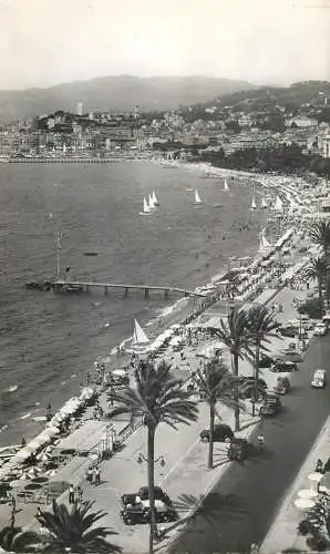 Postcard France Cannes beach