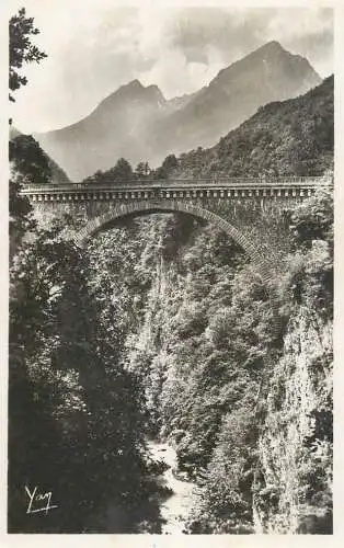 Postcard France Saint Sauveur Napoleon bridge