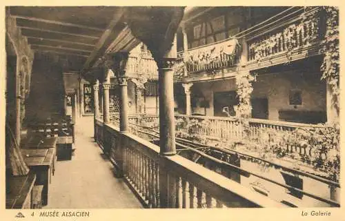 Postcard France musee alsacien