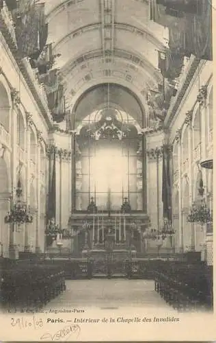 Postcard France Paris chapelle des invalides