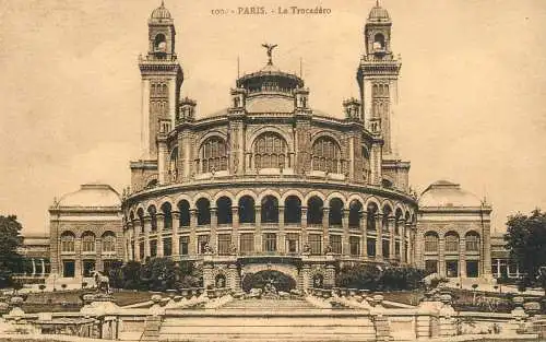 Postcard France Paris Trocadero
