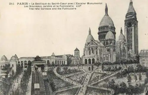 Postcard France Paris Sacre Coeur