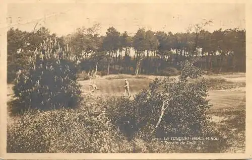 Postcard France Le Touquet Paris Plage golf course
