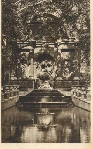 Postcard France Paris Luxembourg gardens