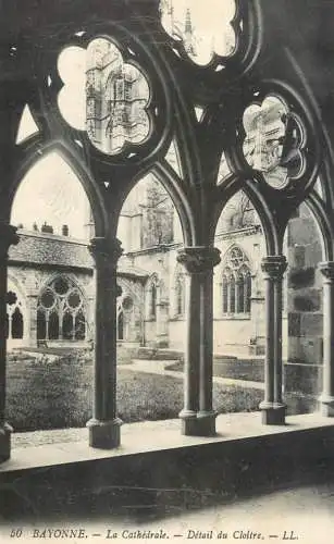 Postcard France Bayonne cathedral