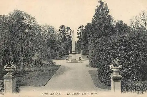 Postcard France Coutances jes jardin des plantes