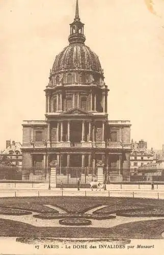 Postcard France Paris Dome des invalides