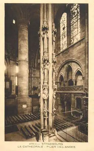 Postcard France Strasbourg la cathedrale