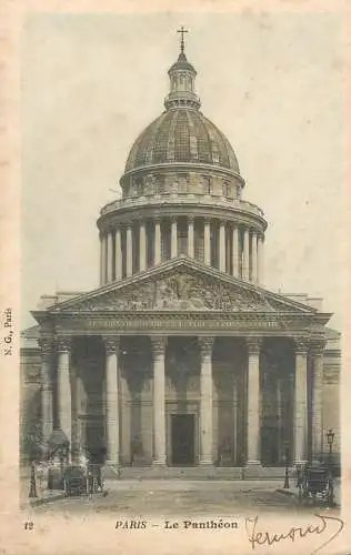 Postcard France Paris Pantheon