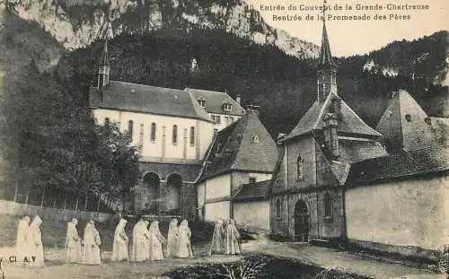 Postcard France Couvent de la Grande Chartreuse