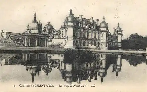 Postcard France Chantilly castle
