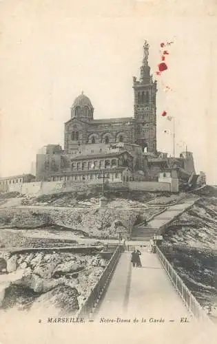 Postcard France Marseilles Notre Dame de la Garde