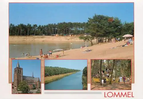 Lommel multi views postcard