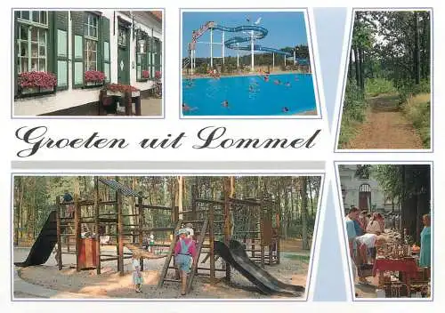 Lommel multi views postcard