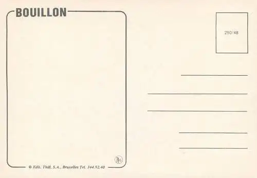 Bouillon multi views postcard